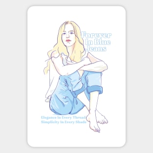 Forever in Blue Jeans ( Blonde Girl Edit ) Sticker